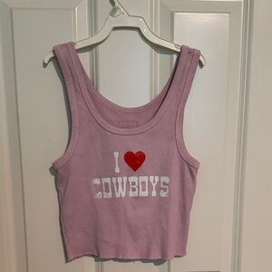 Full Tilt Pink Graphic Cropped Tank